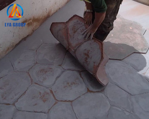 How to choose cement stamp mold floor color？